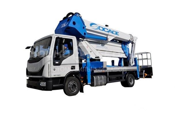 Автогидроподъёмник телескопический с гуськом IVECO с АГП SOCAGE 37DJ SPEED