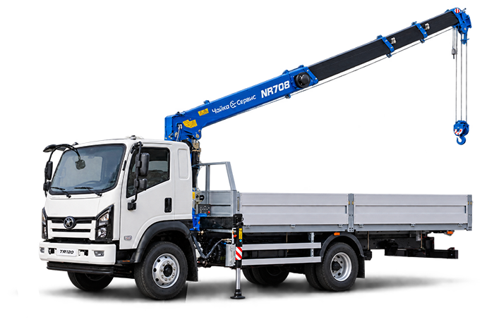 Кран-манипулятор Sollers TR120 с КМУ Чайка NR708